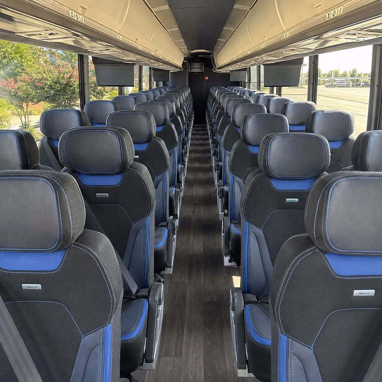 mckinney charter bus rental interior